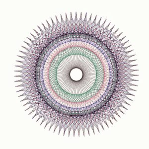 Fibonacci drawing Copyright Mary Wagner