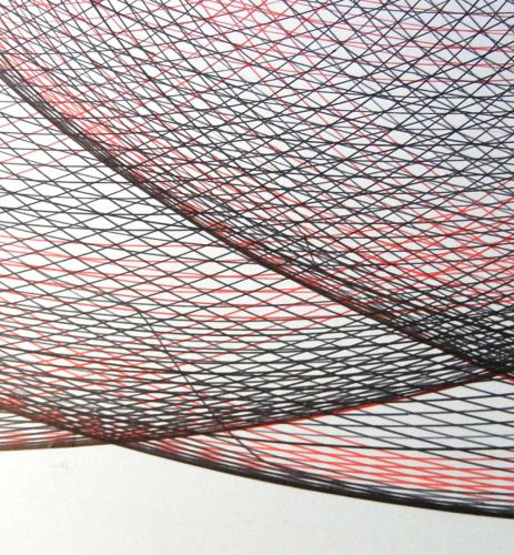 Detail of Third Eye epitrochoid drawing. Copyright Mary Wagner