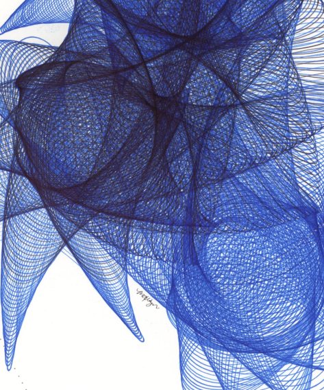 Center detail of drawing. Copyright Mary Wagner