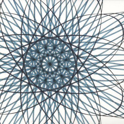 Aqua Star Flower, Copyright Mary Wagner