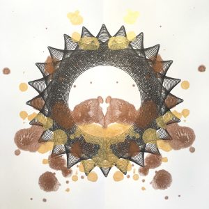 "Mirror Mirror", 12x9, ink and paint on paper. ©Copyright Mary Wagner