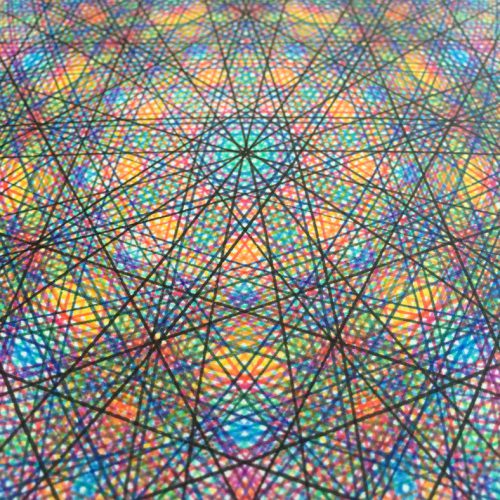 detail of drawing "I Dream In Color"