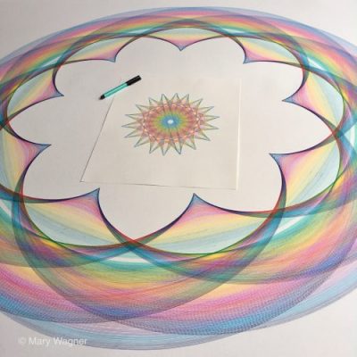 Rainbow drawing ©Copyright Mary Wagner