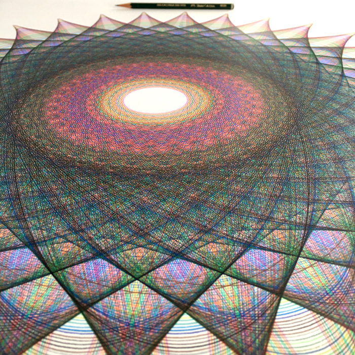 "Portrait of Hazel" by Mary Wagner, ink on paper, 26x26