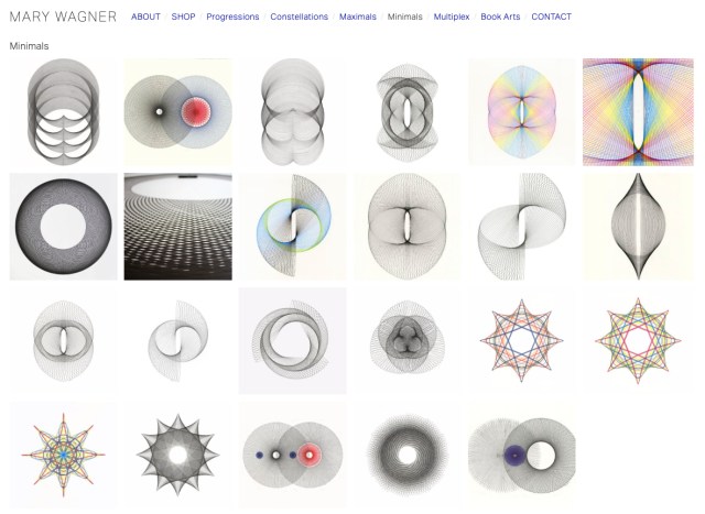 Minimal drawing art gallery on marywagner.com. Copyright Mary Wagner.